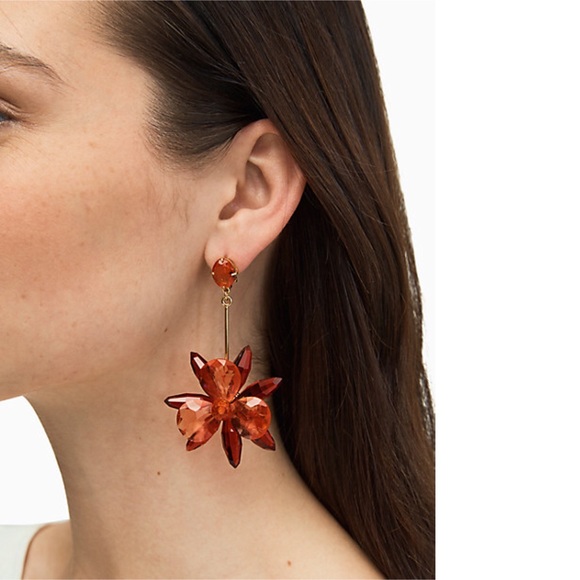KATE SPADE • Blooming Brilliant Statement Earrings - Picture 2 of 3